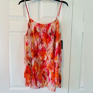 a.n.a. Ikat Golden Poppy Women’s Flowy Top